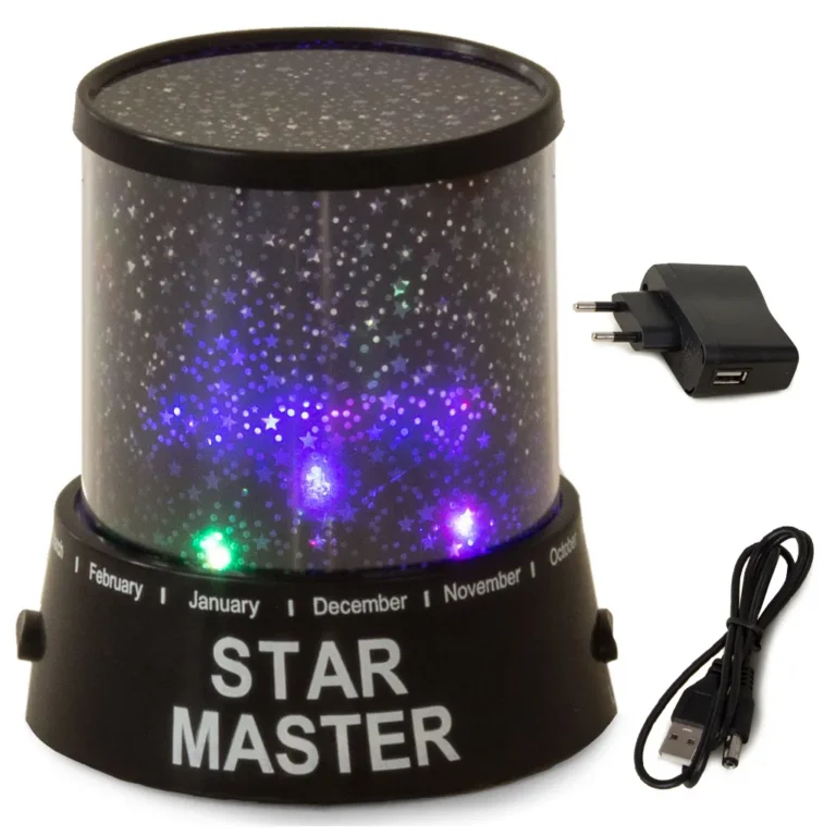 Csillagos éjszakai égbolt projektor USB 230V, 108 x 117 mm, fekete