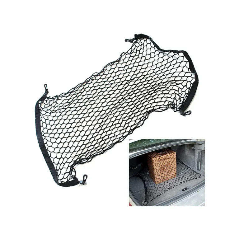 Rugalmas csomagtartó háló, fekete, 110x42 cm