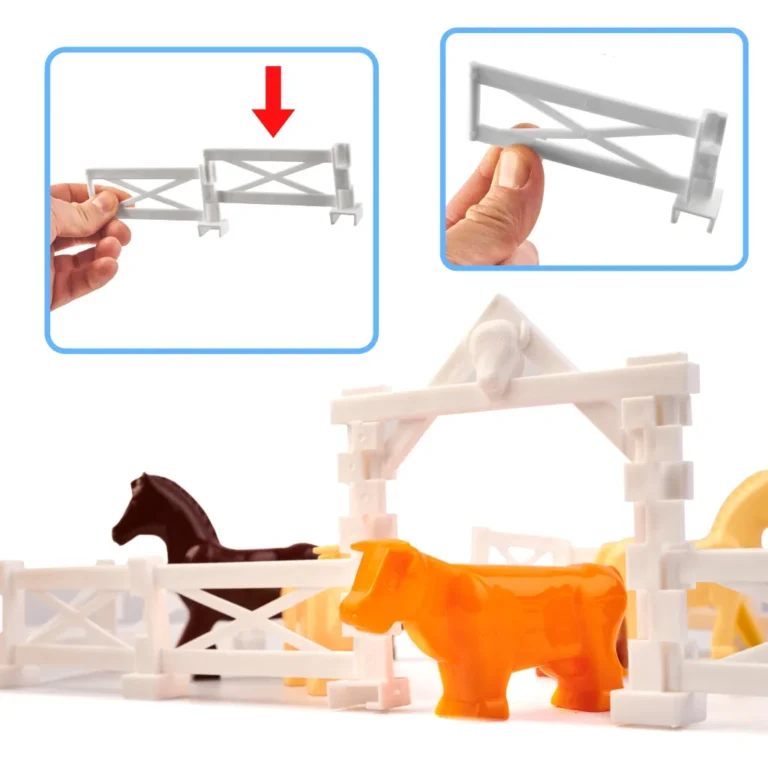 DIPLO 3D Építőkocka készlet, farm állatokkal, 292 elem