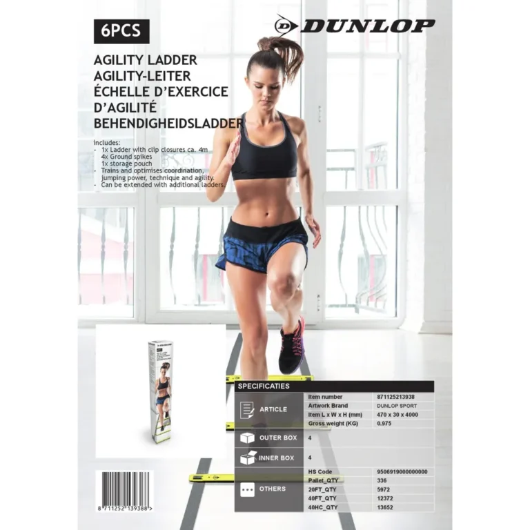Dunlop Sport Agility Exercise Ladder koordinációs létrának (ED-13938)