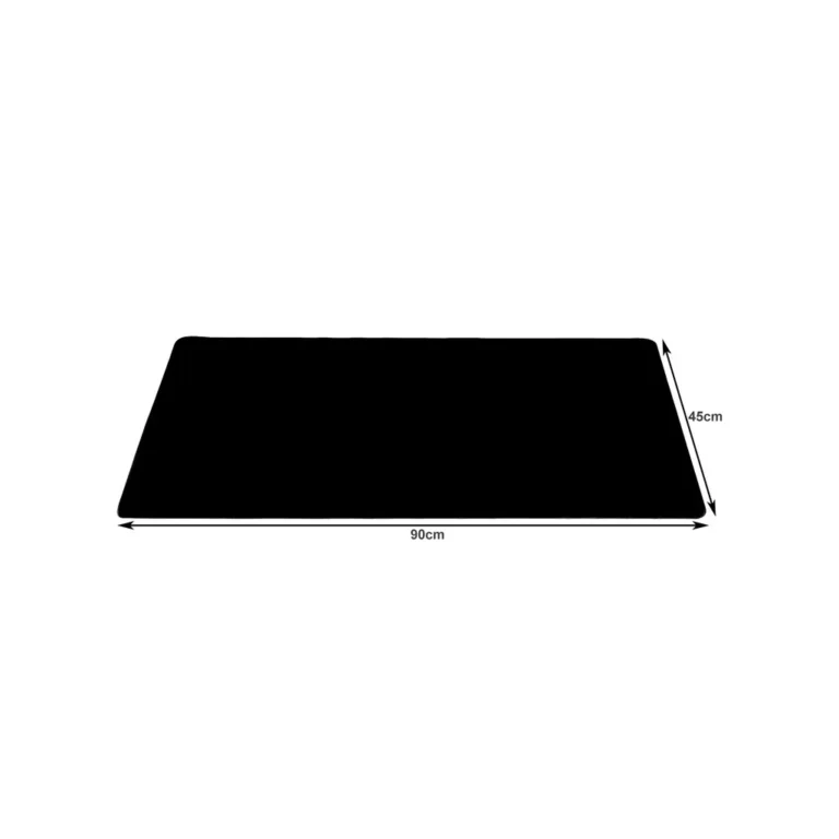 Egér- és billentyűzetpad - fekete, 90x45x0,2 cm