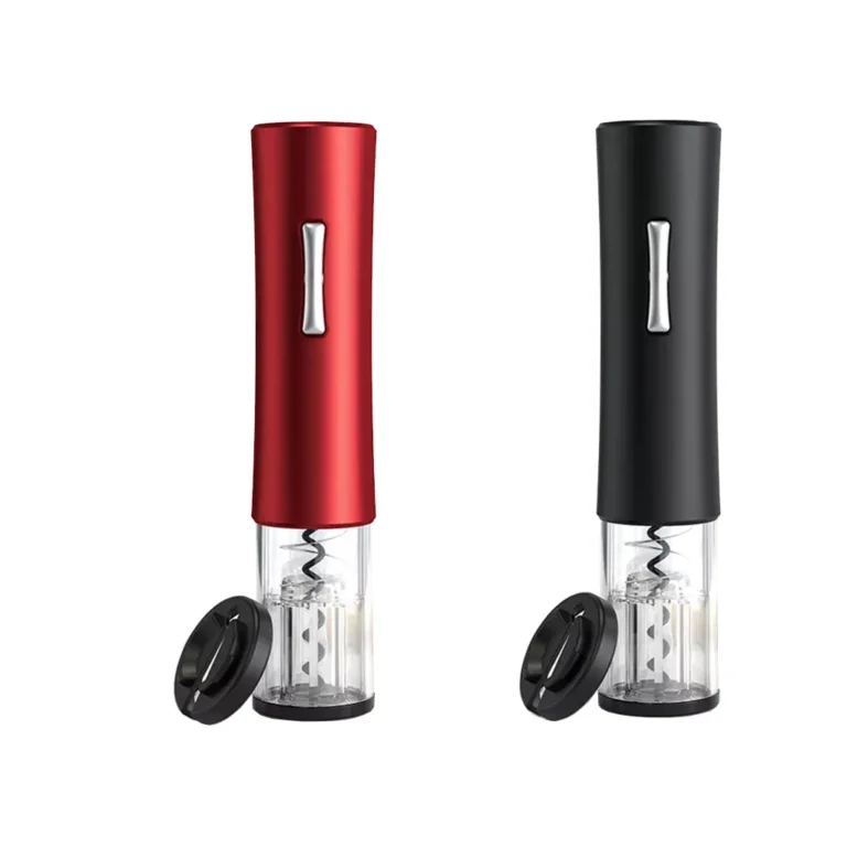 Elektromos dugóhúzó bornyitó LED fénnyel, 22.5cm X 5cm, fekete/piros szíekbenn