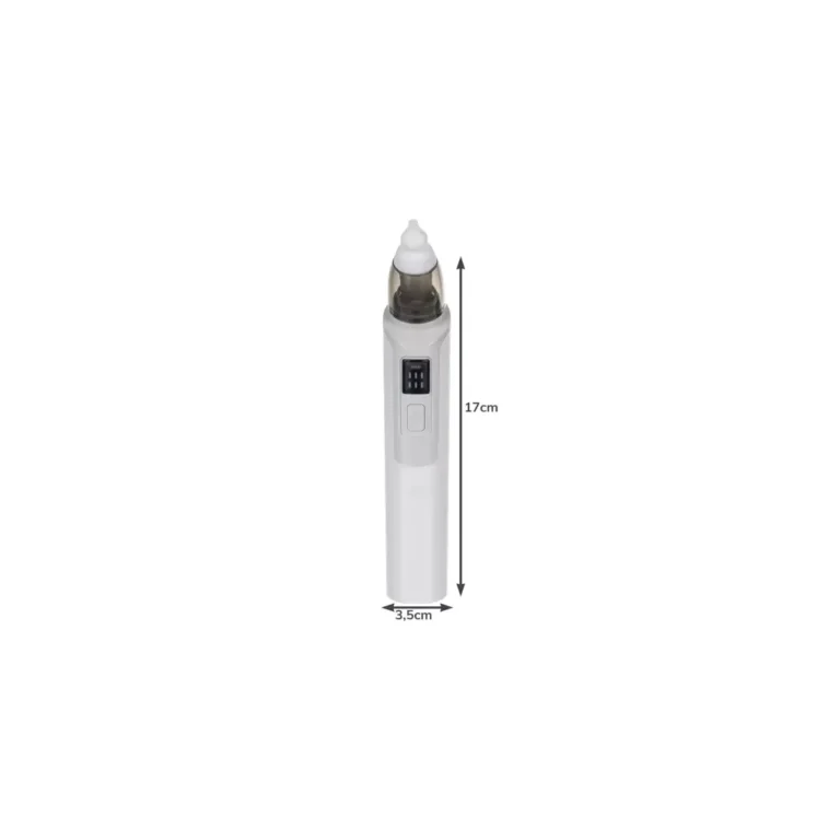 Malatec Elektromos orrszívó, USB-ről tölthető, 500 mAh, 17 x 3,5 cm, fehér-szürke