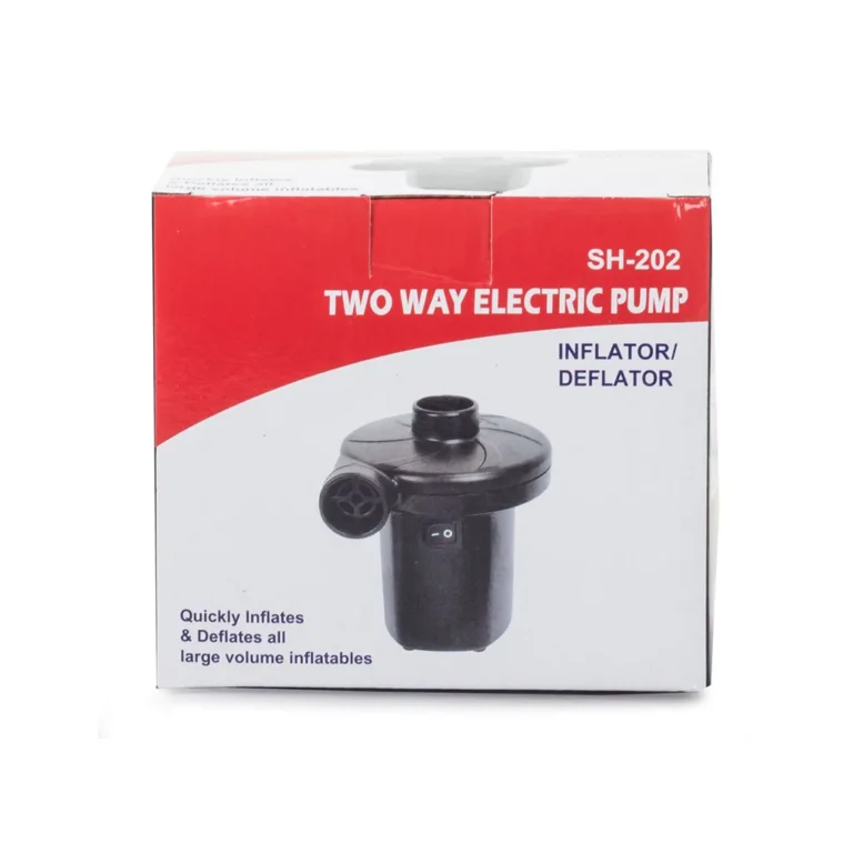 Elektromos pumpa 3 különböző fejjel, 230v/12v, 50W, fekete
