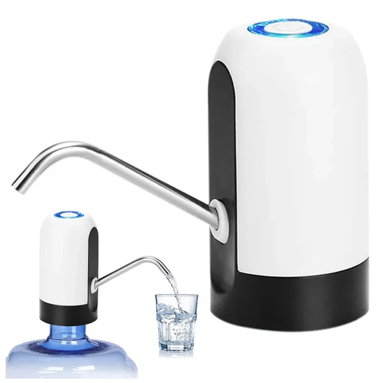 Elektromos vezeték nélküli vízadagoló 18,9 l űrtartalmú palackokhoz, 4 W, USB, fehér-fekete