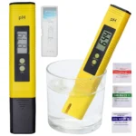 Elektronikus ph-mérő, univerzális, 15cm x 3,3cm x 2cm, fekete-sárga