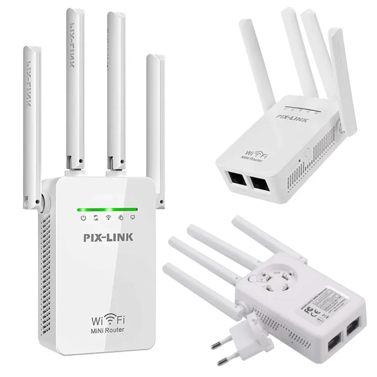 Erőteljes  Wi-Fi jelerősítő, mini router 300mb/s wps, 61 x 95 x 30mm, fehér
