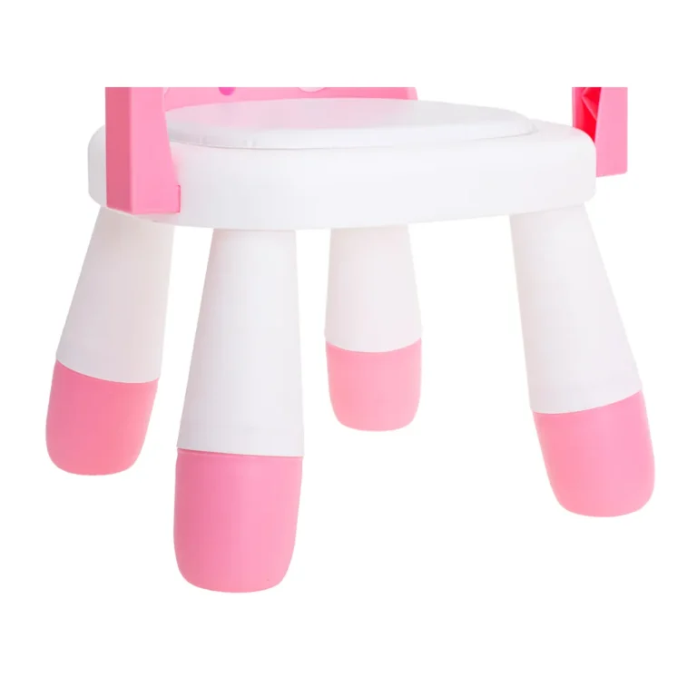 Etető- és játszóasztal/szék, rózsaszín-fehér