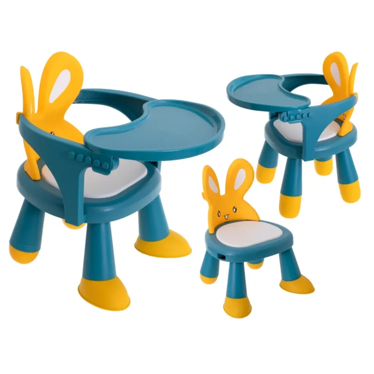 Etető- és játszóasztal/szék, sárga-kék