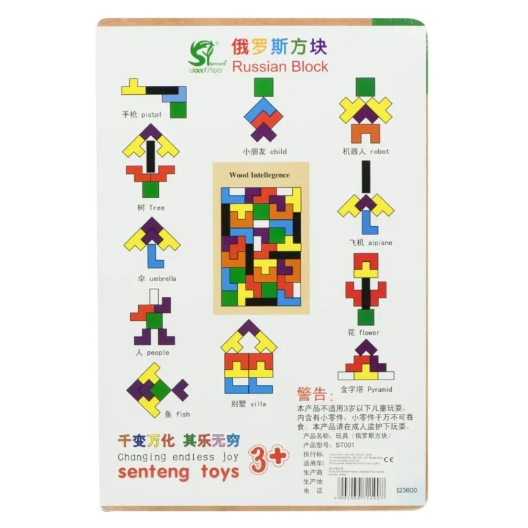 Fa puzzle tetris blokkok 40el.