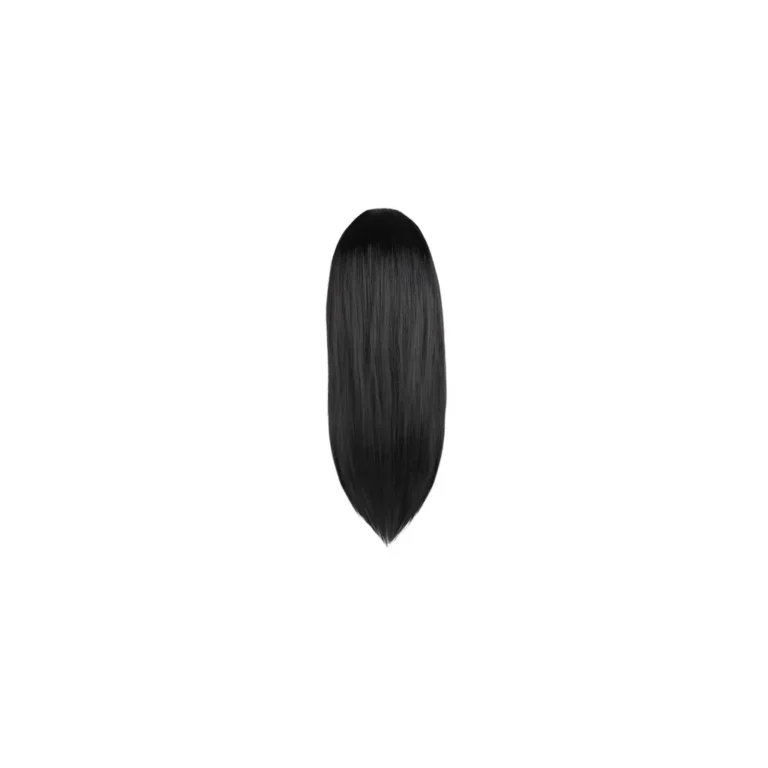 Hosszú női paróka, fekete, 67 cm