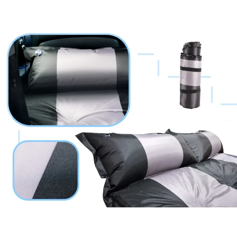 Felfújható autós matrac, utazó ágy, 180x120cm fekete