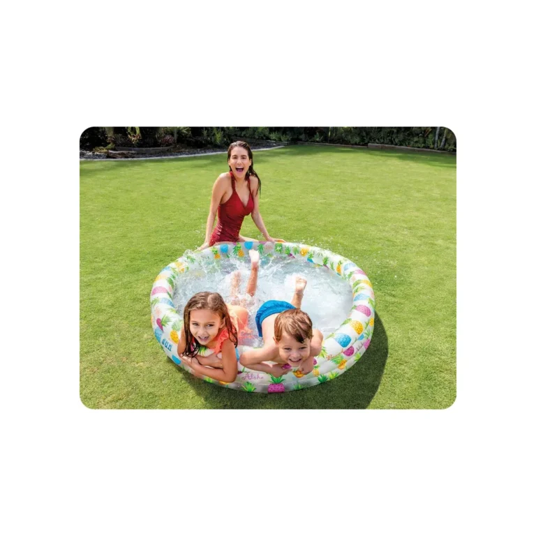 INTEX 59421 felfújható gyermek pancsoló medence, 150 l, 122×25 cm, party minta