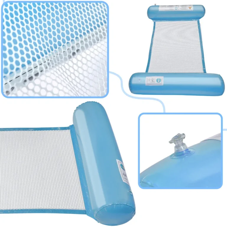 Felfújható szék függőágy matrac úszáshoz kék