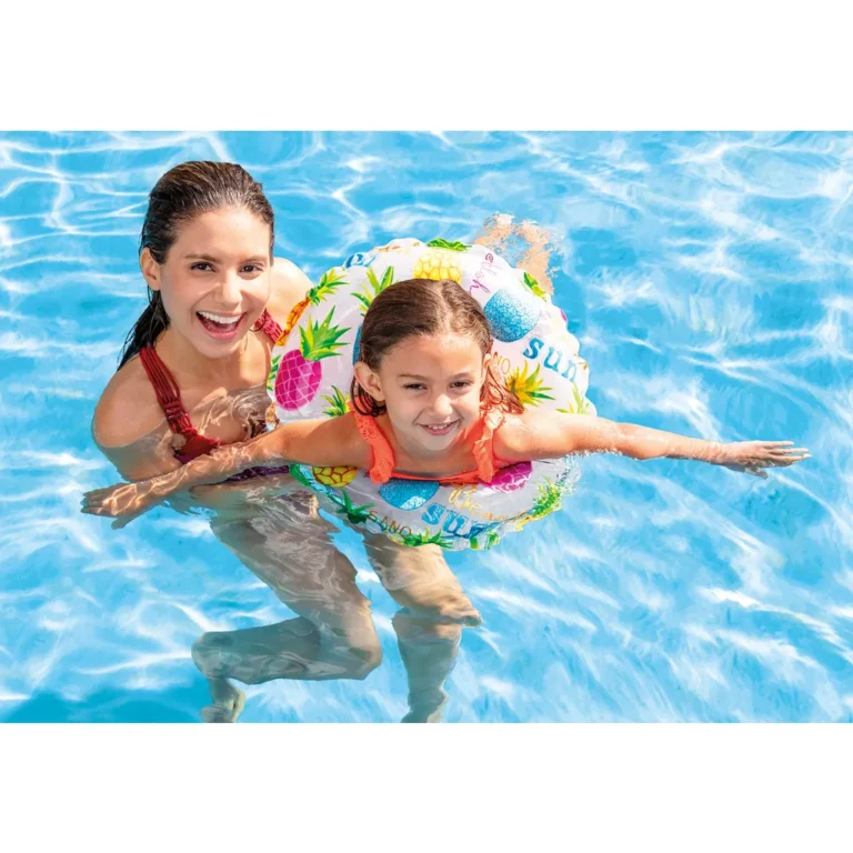 INTEX felfújható úszógumi gyerekeknek ananász mintával, 51cm