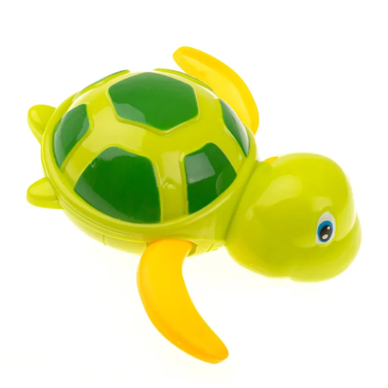 Felhúzható teknős fürdőjáték, zöld