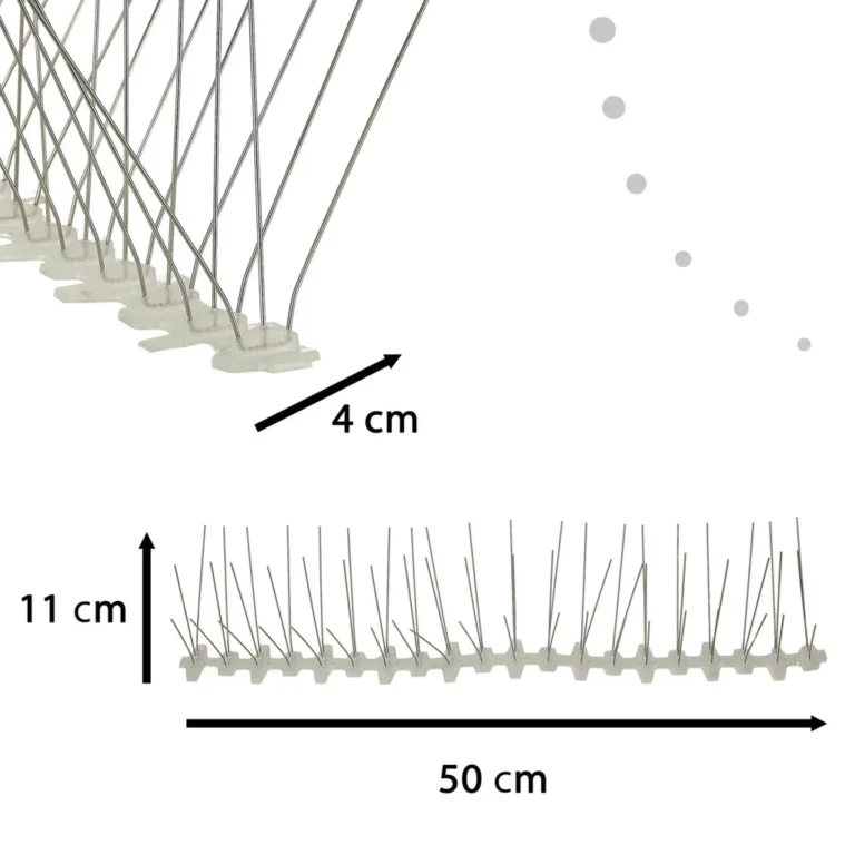 Fém tüskék madaraknak galamboknak 50cm x 11cm x 4cm