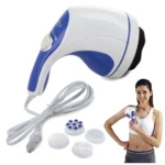 5 az 1-ben feszesítő karcsúsító, testmasszírozó, 4 különböző fejjel, 230V, kék-fehér