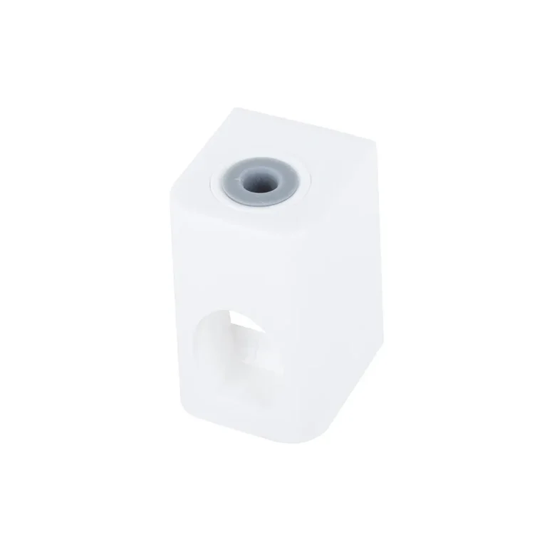 Tapadókorongos fürdőszobai fogmosó- és sminkkészlet-tartó 4 pohárral, fehér, 32x11x13,5 cm