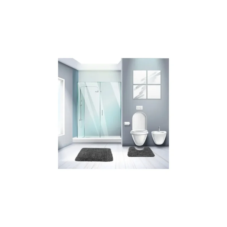 Fürdőszobai Szőnyeg Készlet – 3 Darabból Álló Kényelem és Biztonság