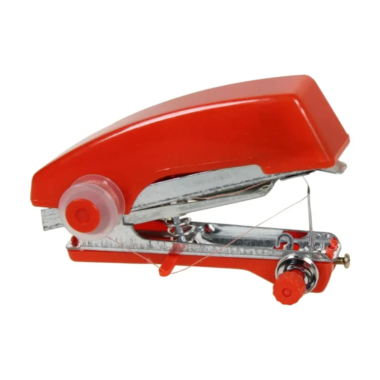 Genius Ideas mini kézi varrógép, 11 x 7 x 4,5 cm, piros