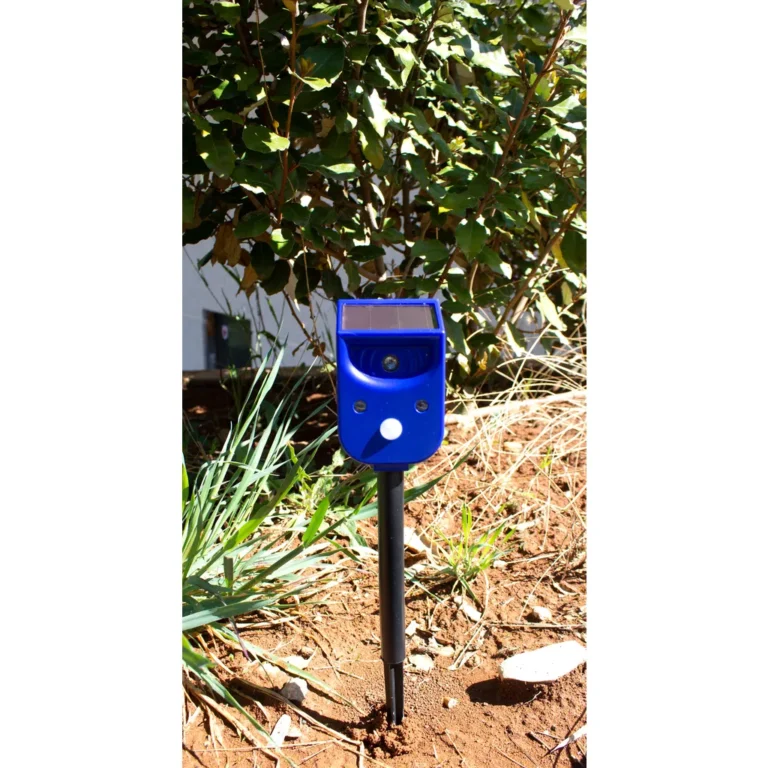 Genius Ideas univerzális napelemes kártevő riasztó akkumulátorral GI-157897, kék
