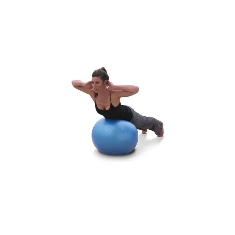 Gimnasztikai fitness labda pumpával, 55cm, kék