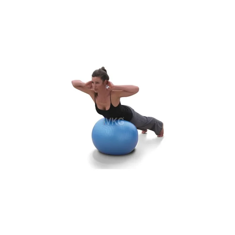 Gimnasztikai rehabilitációs labda pumpával, 65cm, kék