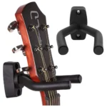 Fali gitártartó, fekete