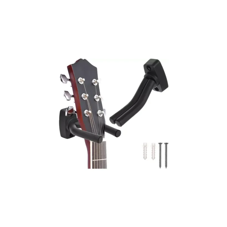 Malatec gitártartó/akasztó, 13,5 x 6,5 cm, fekete