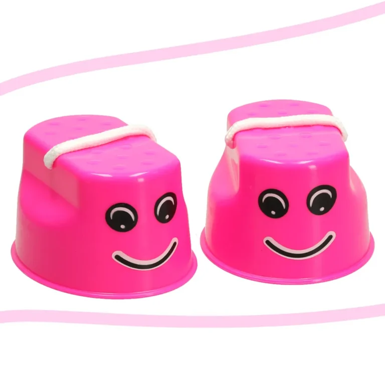 Gólyalábak gyerekeknek egyensúlyi klumpák 2db rózsaszínű