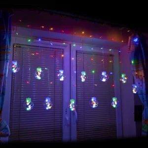 Gömb alakú LED-függöny 3 m, színes