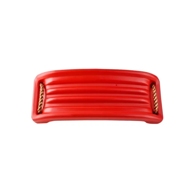 Gyerek hinta 175 cm kötéllel, rögzítő gyűrűkkel, piros, 43×16,5cm, 3+