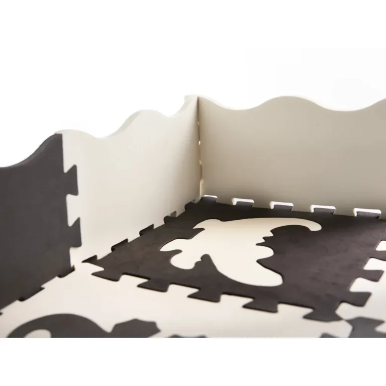 Habszivacs kirakó szőnyeg/játszószőnyeg gyerekeknek, 25 db-os, fekete-fehér