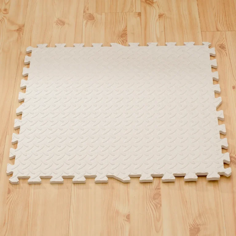 Habszivacs puzzle szőnyeg, fehér 60x60 4db