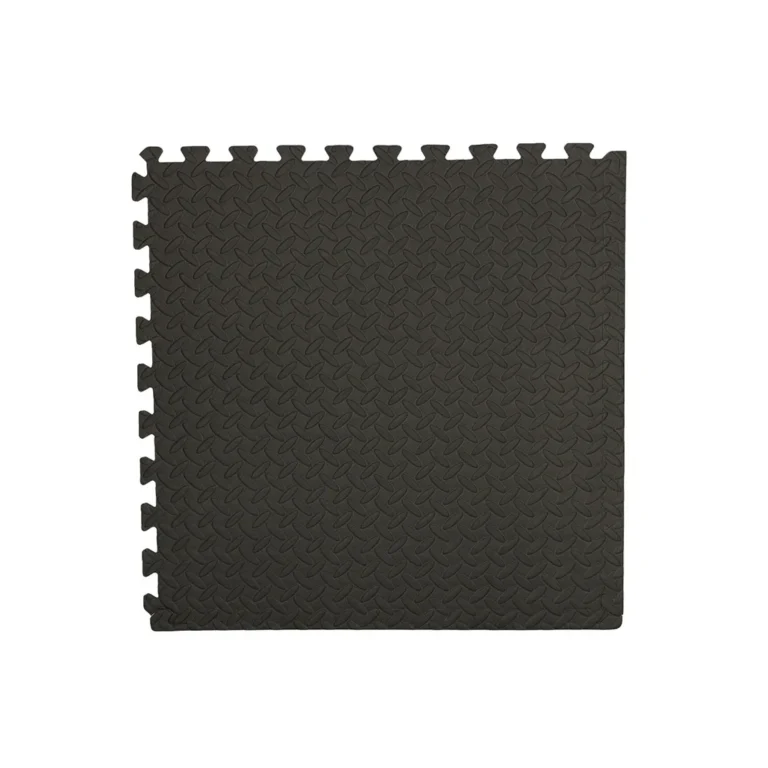 Habszivacs puzzle szőnyeg, fekete 60x60 4db