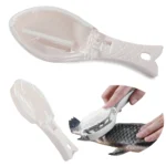 Haltisztító hámozó, pikkelykaparó tartállyal, 15,5cm x 5,5cm x 4cm, többféle színben