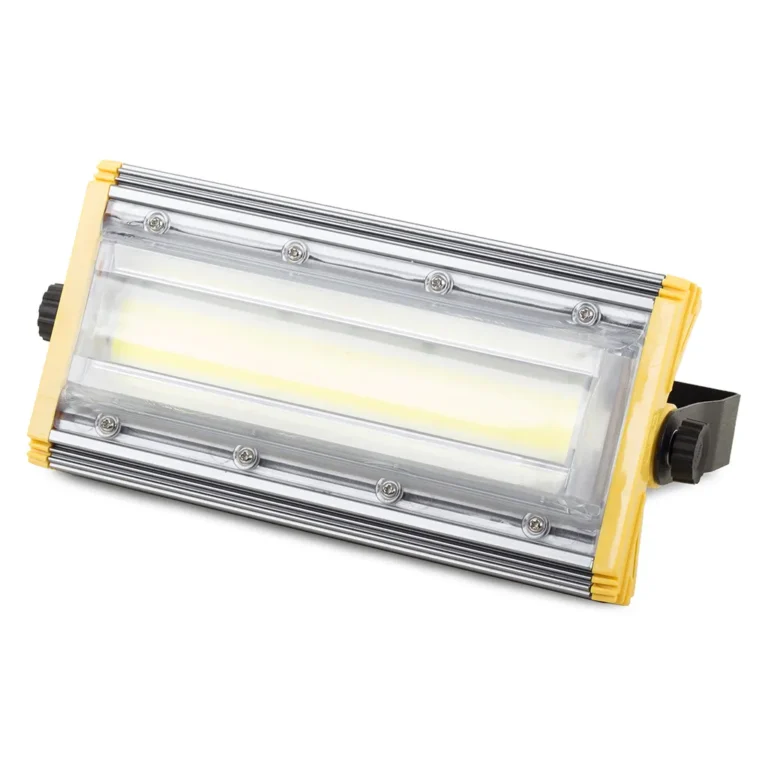 Halogén reflektor LED COB 50W lineáris 5000 lm, sárga-fekete