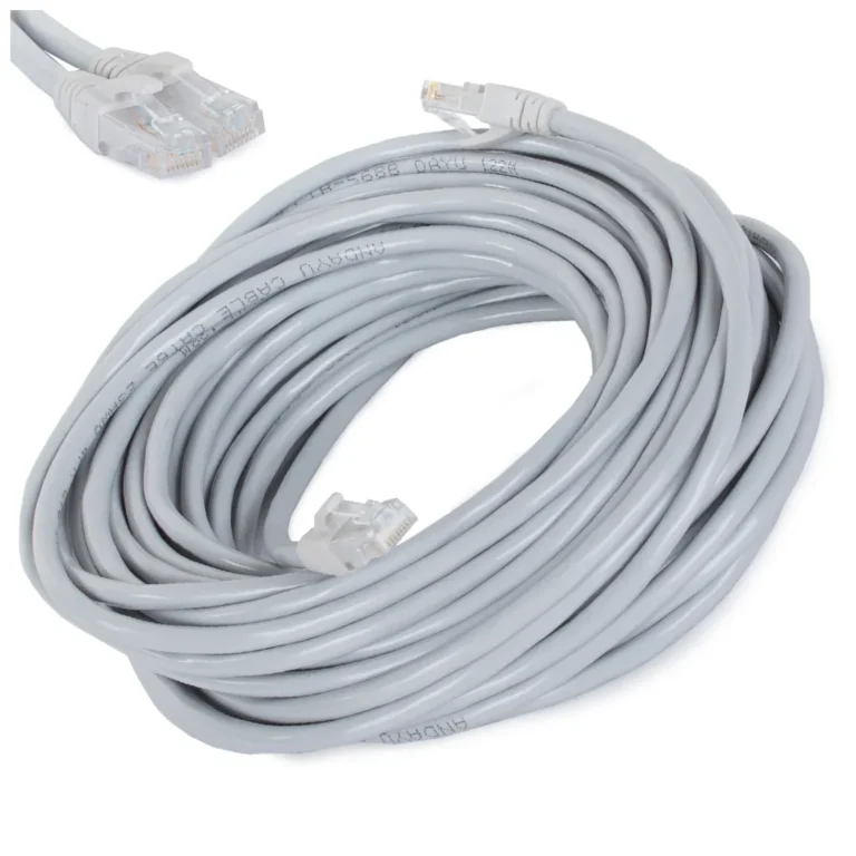 Ethernet LAN kábel, cat6, szürke, 15 m