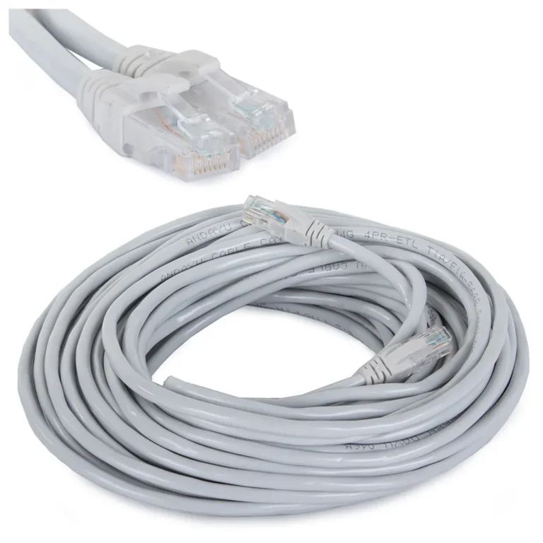 Ethernet LAN kábel, cat6, szürke, 20 m