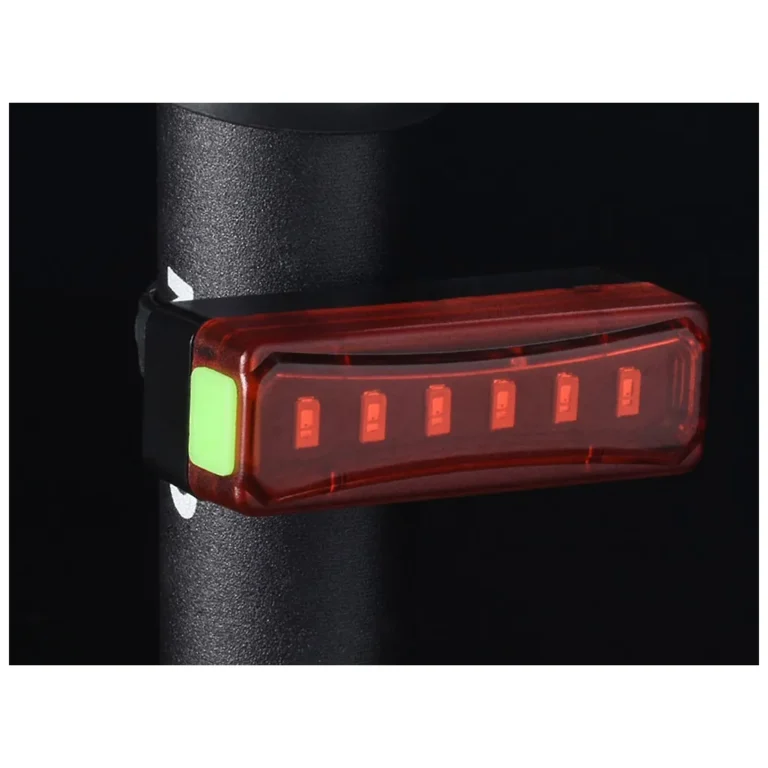 Hátsó Kerékpár LED Lámpa, USB Töltésű, Piros Fény, 4 Üzemmód