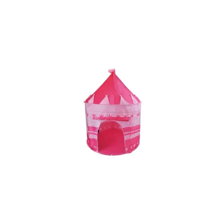Kastély alakú játszósátor, rózsaszín, 105x135 cm