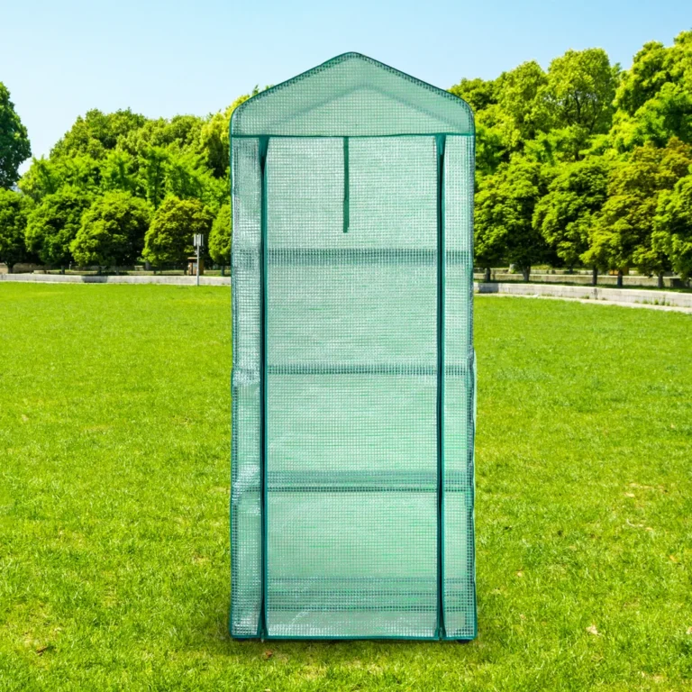 Herzberg 4 szintes üvegház fém vázzal, 69 x 49 x 158 cm, zöld