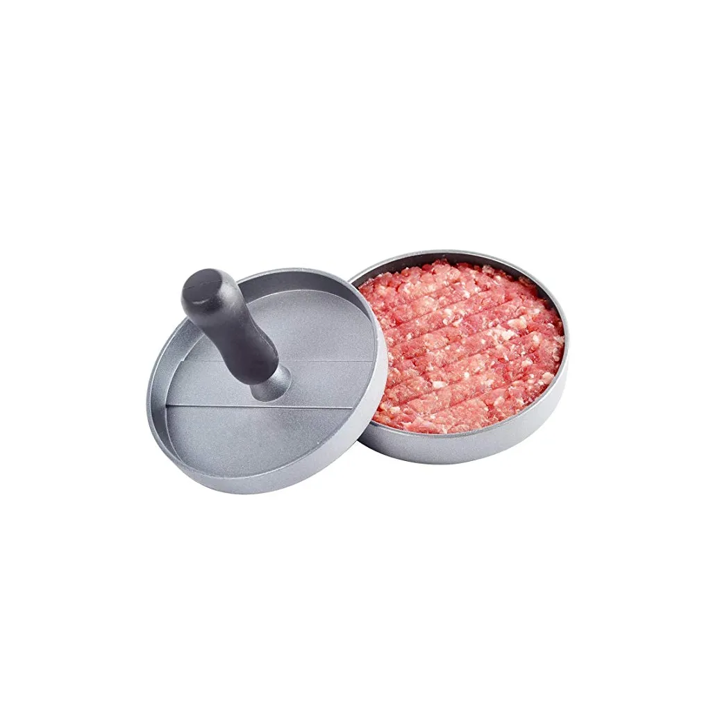Herzberg hamburgerhús prés, 12.02 cm átmérő, ezüst szín