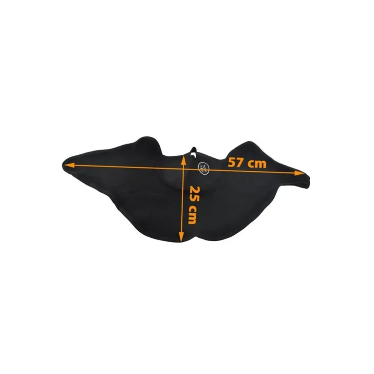 Arcvédő neoprén maszk, ideális síeléshez, 25×57 cm, fekete