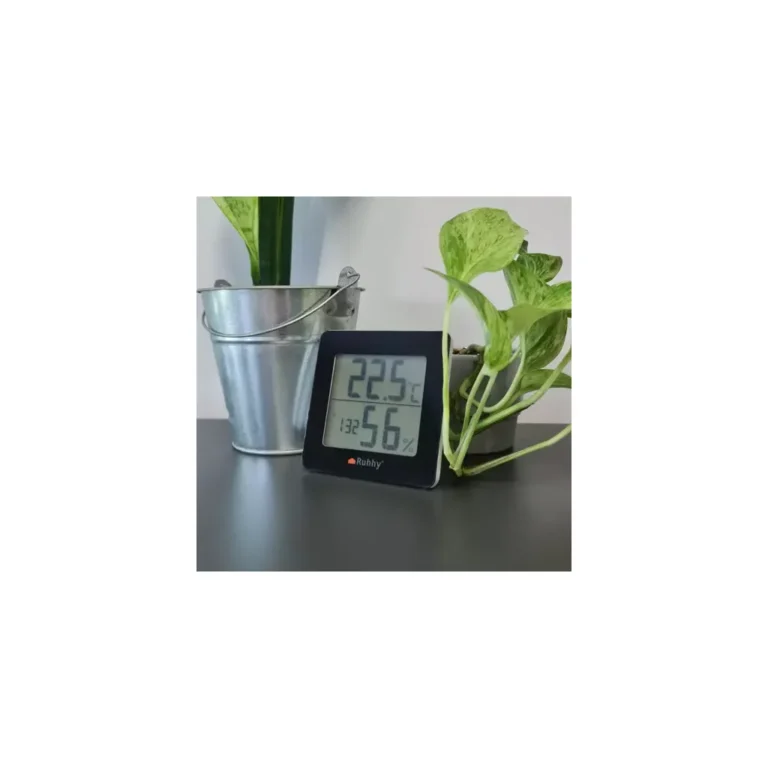 Ruhhy Hőmérő / páratartalom mérő 2 az 1-ben, LCD, 0 – 50°C, 20-90%, fekete-fehér
