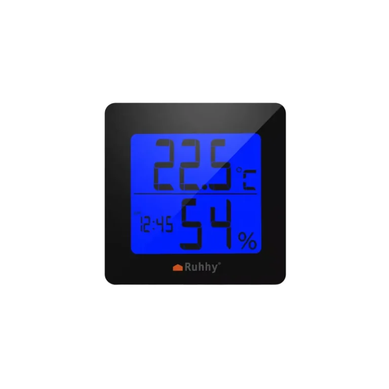 Ruhhy Hőmérő / páratartalom mérő 2 az 1-ben, LCD, 0 – 50°C, 20-90%, fekete-fehér