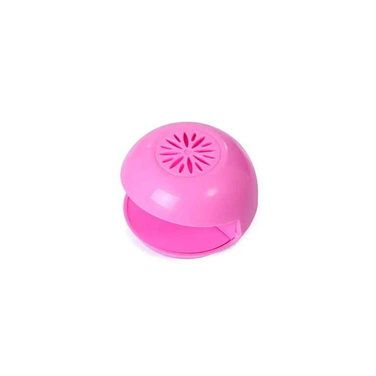 Hordozható körömszárító, 10,5cm x 7cm, rózsaszín