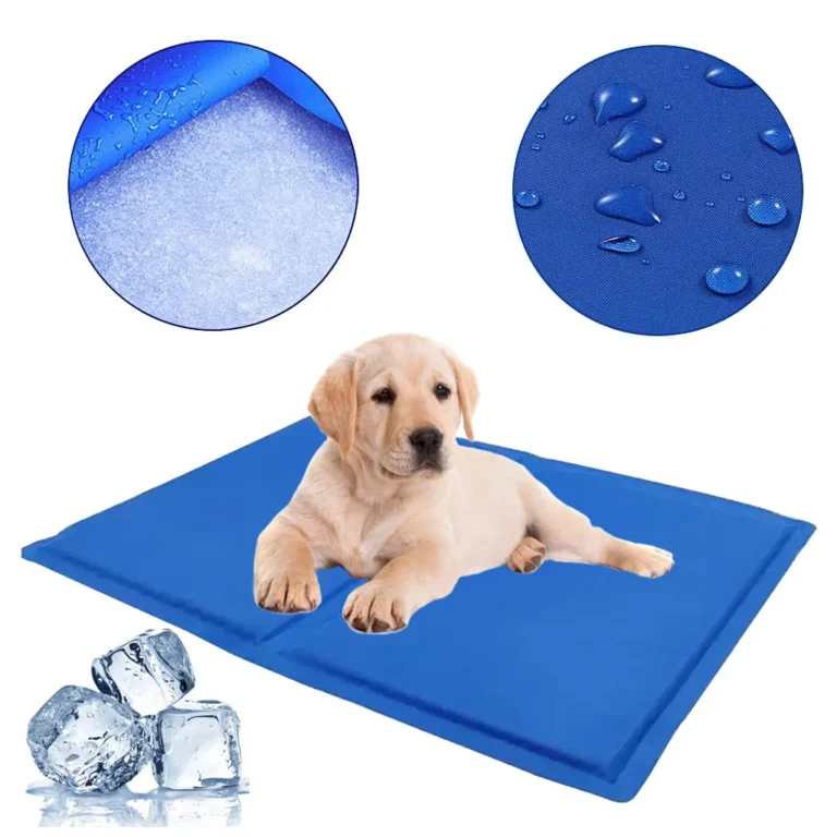 Kutya- macska gél hűtőszőnyeg 50cm, kék