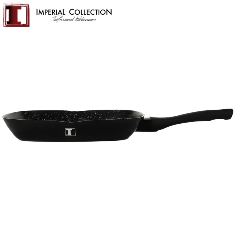 Imperial Collection 28 cm-es márvány bevonatú grill serpenyő, fekete